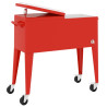 Carrito nevera con ruedas rojo 92x43x89 cm 4