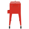 Carrito nevera con ruedas rojo 92x43x89 cm 5