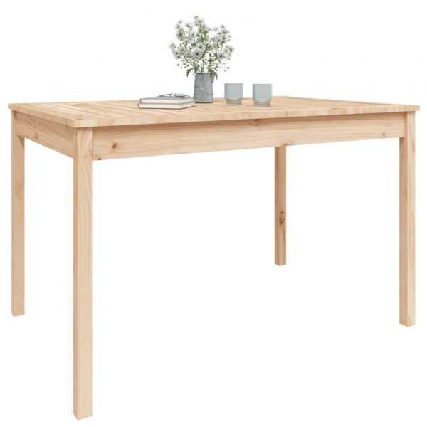 Mesa de jardín madera maciza pino 121x82.5x76 cm M 4