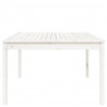 Mesa de jardín madera maciza pino blanco 121x82.5x76 cm 5