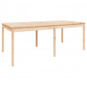 Mesa de jardim 203.5x100x76 cm madeira de pinho maciça 2