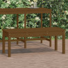 Banco de jardín madera maciza pino marrón miel 109x44x45 cm 1
