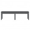Banco de jardim c/ 2 lugares 159.5x44x45 cm pinho maciço cinza 4
