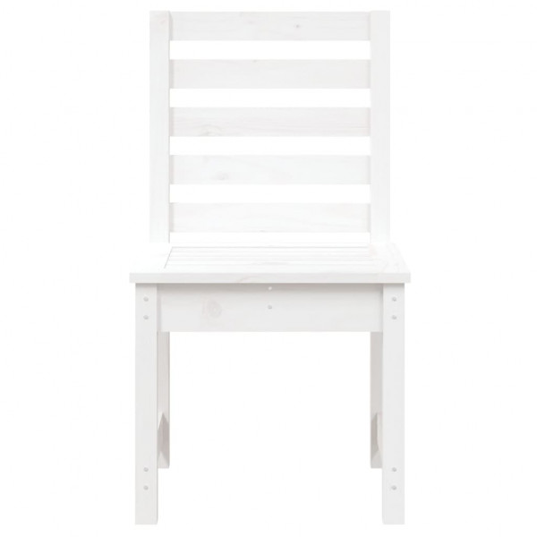 Cadeiras de jardim 2 pcs 50x48x91.5 cm pinho maciço branco M 4