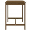 Mesa jardim 82.5x82.5x110 cm pinho maciço castanho-mel 5