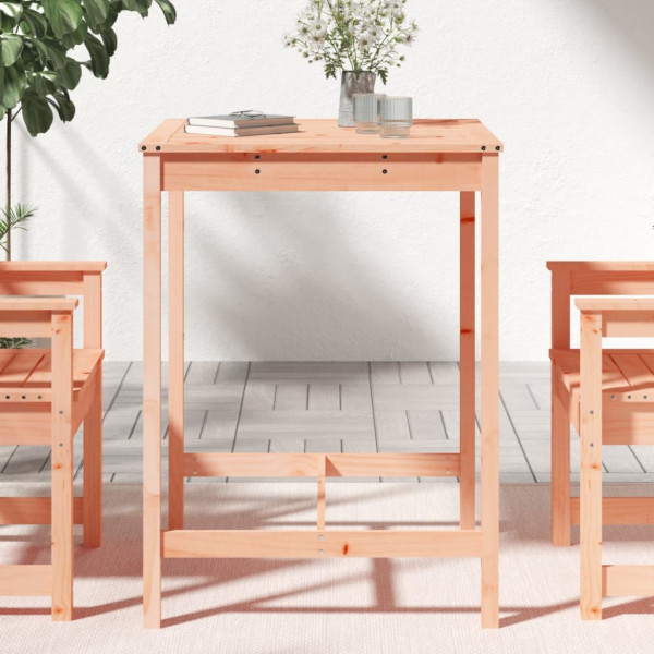 Mesa de jardín madera maciza Douglas 82.5x82.5x110 cm M 3