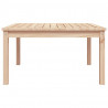 Mesa de jardín madera maciza de pino 82.5x82.5x45 cm 5