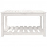 Mesa de jardim 82.5x50.5x45 cm madeira de pinho maciça branco 5