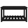 Mesa de jardim 82.5x50.5x45 cm madeira de pinho maciça preto 5