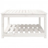 Mesa de jardim 82.5x82.5x45 cm madeira de pinho maciça branco 5