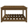 Mesa de jardim 82.5x82.5x45 cm pinho maciço castanho-mel 5