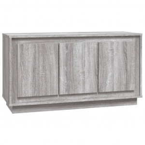 Aparador madera contrachapada gris Sonoma 102x35x55 cm H