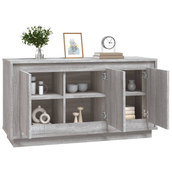 Aparador madera contrachapada gris Sonoma 102x35x55 cm M 4