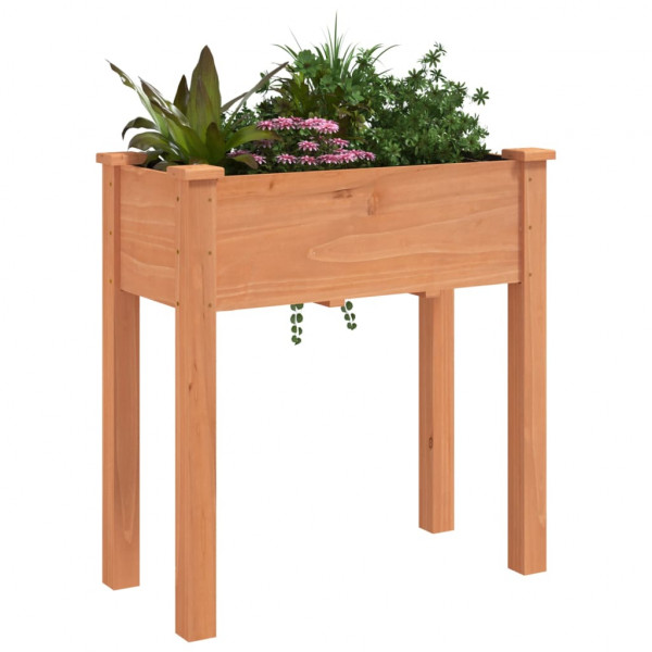 Jardinera con forro interior madera abeto marrón 71x37x76 cm M 3