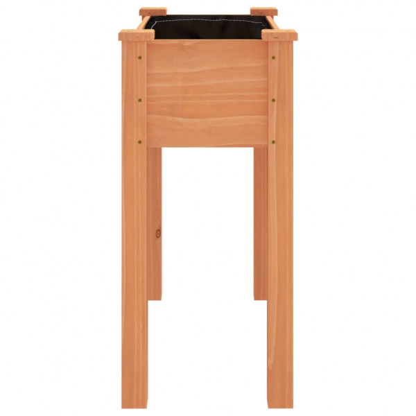 Jardinera con forro interior madera abeto marrón 71x37x76 cm M 5
