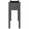 Jardinera con forro interior madera abeto gris 71x37x76 cm 5