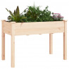 Jardinera con forro interior madera maciza abeto 118x59x76 cm 3