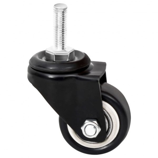 Rodas para vasos 4 pcs 8x3.5x8 cm ferro preto M 4