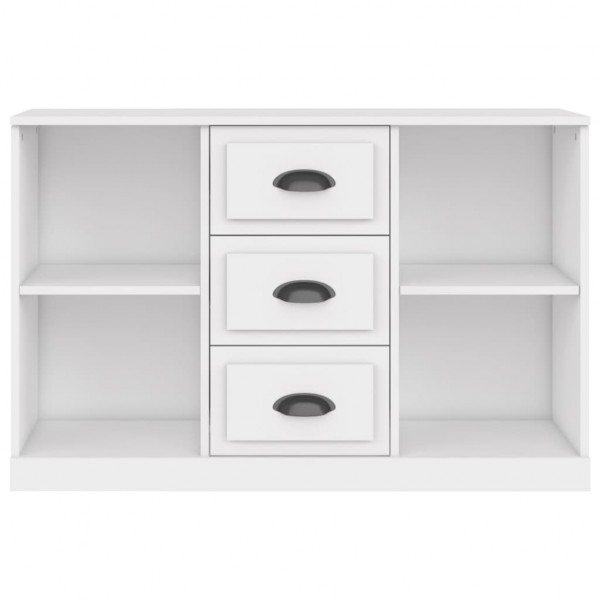 Aparador de madera contrachapada blanco 104.5x35.5x67.5 cm M 4