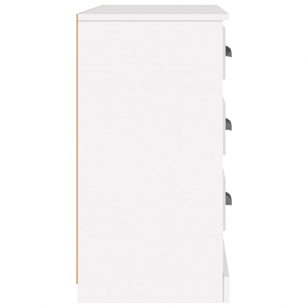 Aparador de madera contrachapada blanco 104.5x35.5x67.5 cm M 5