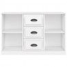 Aparador 104.5x35.5x67.5 cm derivados madeira branco brilhante 4