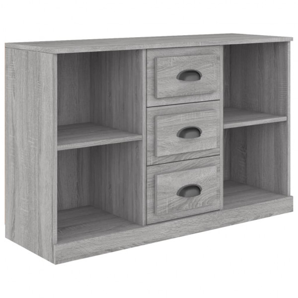 Aparador de madera contrachapada gris Sonoma 104.5x35.5x67.5 cm M 2