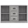Aparador de madera contrachapada gris Sonoma 104.5x35.5x67.5 cm 4