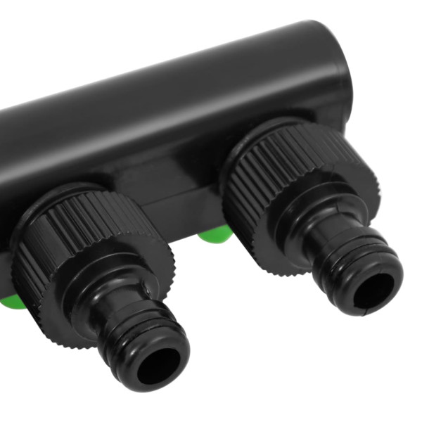 Adaptador para grifo de 4 vías ABS & PP verde negro 19.5x6x11cm M 5