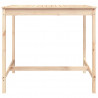 Mesa de jardim 121x82.5x110 cm madeira de pinho maciça 4