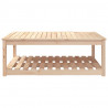 Mesa de jardín madera maciza pino 121x82.5x45 cm 5