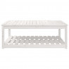 Mesa de jardín madera maciza pino blanco 121x82.5x45 cm 5