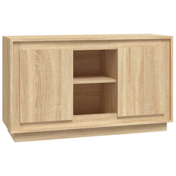 Aparador de madera contrachapada roble Sonoma 102x35x60 cm M 2