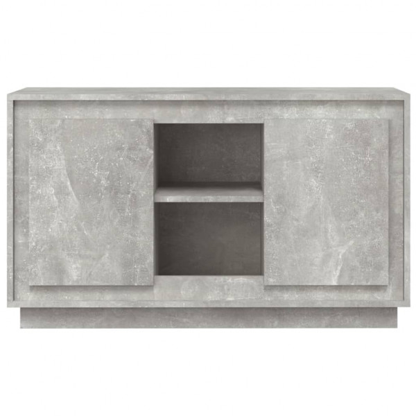 Aparador de madera contrachapada gris hormigón 102x35x60 cm M 5