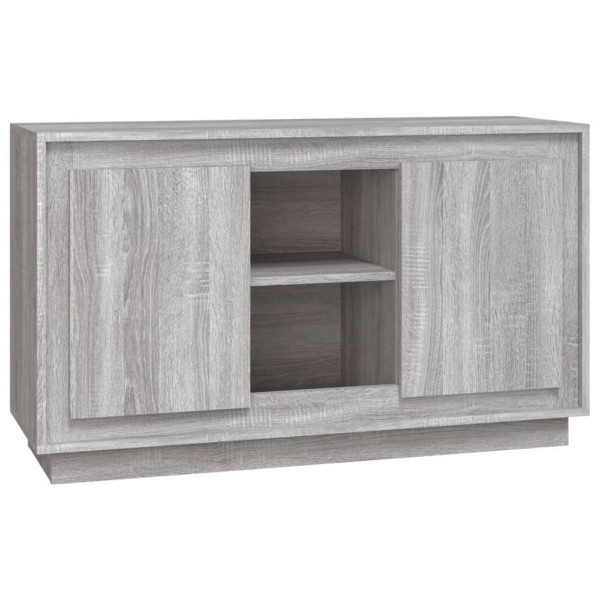 Aparador de madera contrachapada gris Sonoma 102x35x60 cm M 2