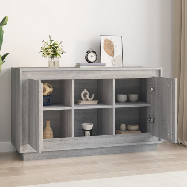 Aparador de madera contrachapada gris Sonoma 102x35x60 cm M 3