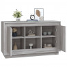 Aparador de madera contrachapada gris Sonoma 102x35x60 cm 4