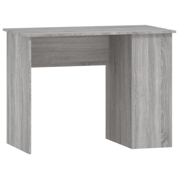 Escritorio de madera contrachapada gris Sonoma 100x55x75 cm M 2