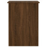 Escritorio de madera contrachapada marrón roble 100x55x75 cm 5