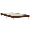 Estructura de cama madera contrachapada marrón roble 100x200 cm 3