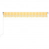 Toldo retráctil automático amarillo y blanco 500x350 cm 4
