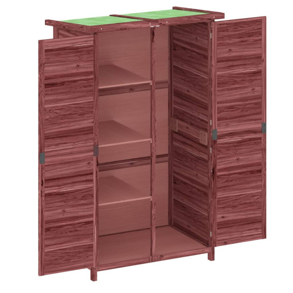 Abrigo p/ ferramentas jardim 83x57x140 cm pinho maciço cor moca M 5