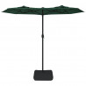 Sombrilla doble verde 316x240 cm 3