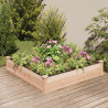 Jardinera arriate con forro madera maciza abeto 120x60x25 cm 1
