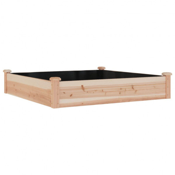 Jardinera arriate con forro madera maciza abeto 120x60x25 cm M 2