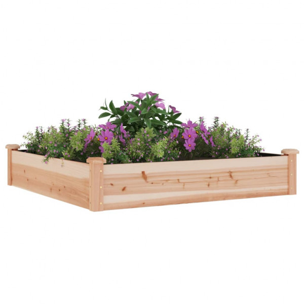 Jardinera arriate con forro madera maciza abeto 120x60x25 cm M 3