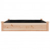 Jardinera arriate con forro madera maciza abeto 120x60x25 cm 4