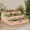 Jardinera arriate madera maciza abeto 120x120x56 cm 1