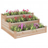 Jardinera arriate madera maciza abeto 120x120x56 cm 3