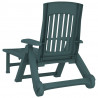 Tumbona plegable con ruedas PP verde 5