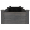 Jardinera arriate con forro madera abeto gris 240x45x25 cm 5